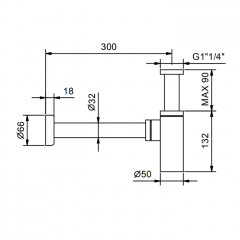 Fantini Nostromo Сифон бутылочный для раковины, цвет Matt British Gold PVD