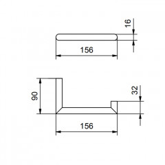 Fantini Young Держатель туалетной бумаги, отделка матовая натуральная сталь