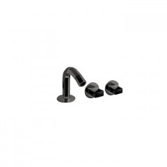 Fantini Venezia Смеситель для биде, 1 отв., с донным клапаном, излив 120мм, цвет: Matt Gun Metal PVD