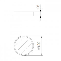 Fantini Young Мыльница, цвет хром, вставка из кориана
