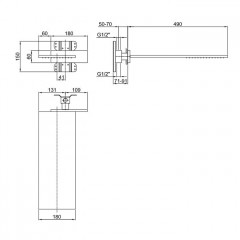 Fantini Milano Внешняя часть верхнего душа