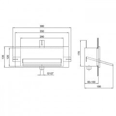 Fantini Ala Внутренняя часть для верхнего душа 6701B