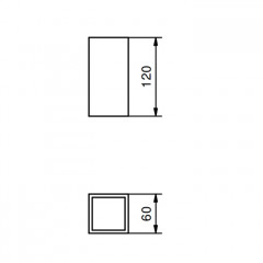 Fantini Linea Стакан настольный, цвет хром