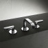 Fantini Icona Deco Смеситель для биде, 3 отв., с донным клапаном, цвет: хром