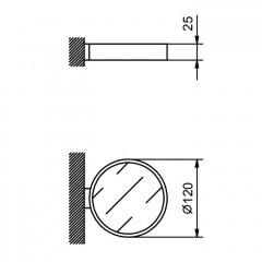 Fantini Young Мыльница настенная, цвет хром
