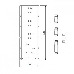 FANTINI Планка и соединения для простой установки термостатических смесителей
