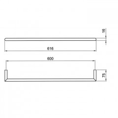 Fantini Young Полотенцедержатель 600мм, цвет: Matt Copper PVD