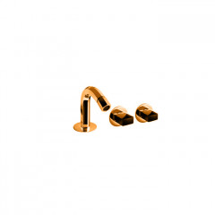 Fantini Venezia Смеситель для биде, 1 отв., с донным клапаном, излив 120мм, цвет: Matt Copper PVD