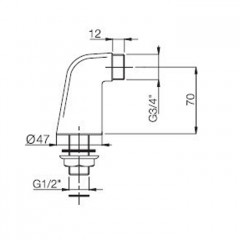 FIMA|Carlo Frattini Wellness Комплект труб для установки смесителя на борт ванны, цвет хром