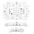 FIMA|Carlo Frattini Wellness Верхний душ Harmonia 700x400 мм., встраиваемый, 2 режима: дождь, 2 каскада; Bluetooth, хромотерапия LED, цвет хром