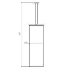 FIMA|Carlo Frattini Rotola Ёршик напольный, цвет хром