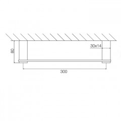 Fima Carlo Frattini Quadra Полотенцедержатель 300 мм., цвет: чёрный матовый