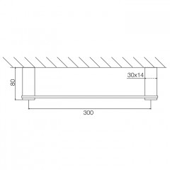 Fima Carlo Frattini Accessori Полотенцедержатель 30см., подвесной, цвет: золото