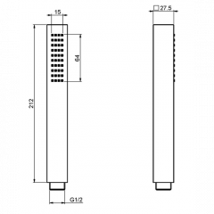 FIMA|Carlo Frattini WELLNESS Ручной душ, цвет хром