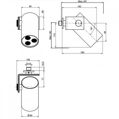 Fima Carlo Frattini Soffioni Верхний душ 8см., настенный, цвет: золото