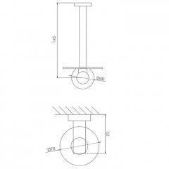 Fima Carlo Frattini Rotola Держатель запасного рулона туалетной бумаги, цвет: чёрный матовый