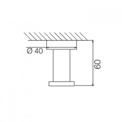Fima Carlo Frattini Rotola Крючок одинарный, цвет: чёрный матовый