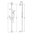 Fima Carlo Frattini Spillo Steel Душевая штанга, цвет: INOX