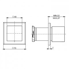 Fima Carlo Frattini Zeta Переключатель поток на 2 источника, цвет: золото