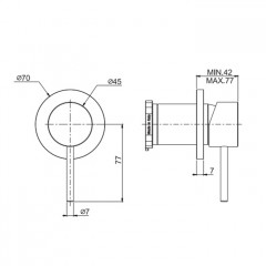 Fima Carlo Frattini Spillo Up Смеситель для ванны, настенный, цвет: хром