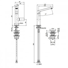 Fima Carlo Frattini Nomos Go Смеситель на раковину, на 1 отв., цвет: хром