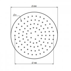 FIMA|Carlo Frattini Wellness Верхний душ из латуни 200 мм., цвет хром