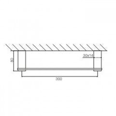 FIMA|Carlo Frattini Quadra Полотенцедержатель 300 мм., цвет хром