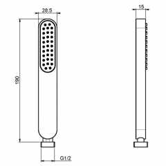 FIMA|Carlo Frattini Wellness Ручной душ, цвет хром