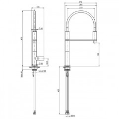 FIMA|Carlo Frattini Kitchen Смеситель (Nomos) для кухни, вращающийся излив, цвет хром