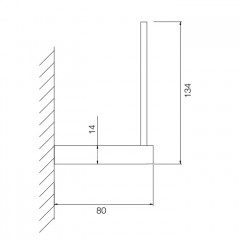 FIMA|Carlo Frattini Quadra Держатель запасного рулона туалетной бумаги, цвет хром
