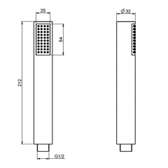 FIMA|Carlo Frattini Wellness Ручной душ, цвет хром