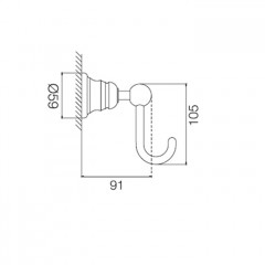 FIMA|Carlo Frattini Victory Крючок одинарный, цвет золото