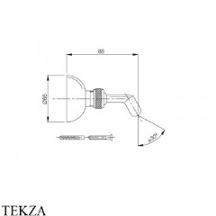 FIMA|Carlo Frattini Wellness Держатель ручного душа, цвет золото