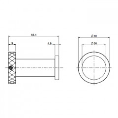 Fima Carlo Frattini Accessori Крючок, подвесной, цвет: хром