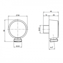 FIMA|Carlo Frattini Wellness Подвод воды 1/2", цвет бронза