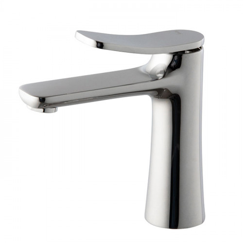 Fima Carlo Frattini, Bathroom Flo' Смеситель для раковины, 1 отв., высота, мм-168, вынос 120 мм, донный клапан, тип подводки-гибкая, цвет-хром