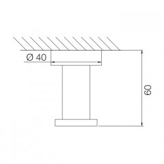 FIMA|Carlo Frattini Rotola Крючок одинарный, цвет хром