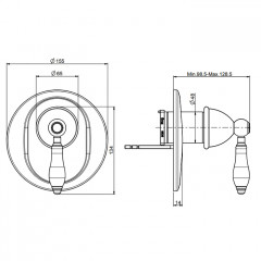Fima Carlo Frattini Herend Смеситель для душа, встраиваемый, цвет: хром