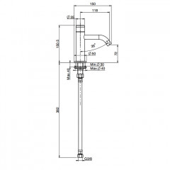 Fima Carlo Frattini Collettività Кран для раковины, на 1 отв., для холодной воды, цвет: хром