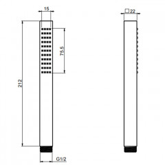 FIMA|Carlo Frattini Wellness Ручной душ из латуни, цвет хром