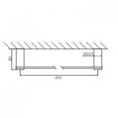 FIMA|Carlo Frattini Quadra Полотенцедержатель 400 мм., цвет хром
