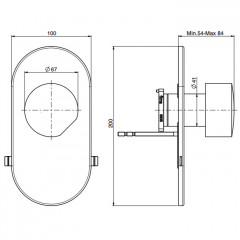 FIMA|Carlo Frattini So Смеситель для душа встроенный, без ручки, внешняя часть, цвет хром