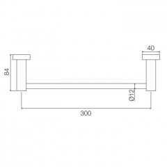 FIMA|Carlo Frattini Rotola Полотенцедержатель 300 мм., цвет хром