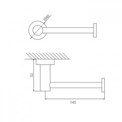 FIMA|Carlo Frattini Rotola Держатель туалетной бумаги, цвет хром