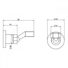 FIMA|Carlo Frattini Wellness Держатель ручного душа, цвет хром