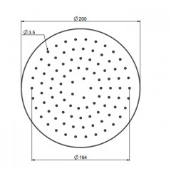 FIMA|Carlo Frattini Wellness Верхний душ из ABS 200 мм., цвет хром