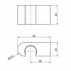FIMA|Carlo Frattini SWITCH Держатель для душа, цвет золото