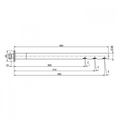 Fima Carlo Frattini Outdoor Верхний душ Still 316, настенный, цвет: нержавеющая сталь