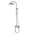 FIMA Carlo Frattini, Bathroom Flo', Душевая стойка, смеситель+ верхний душ D250мм, держатель верхнего душа, цвет хром