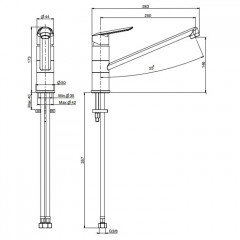 FIMA|Carlo Frattini Kitchen Смеситель (Spot) для кухни, вращающийся излив, цвет хром